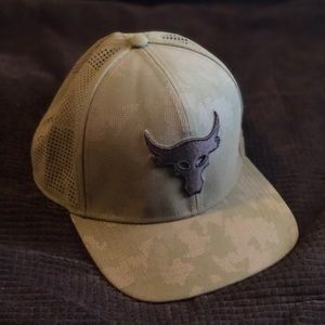 Under Armour Project Rock Hat- Forest Green/Camo